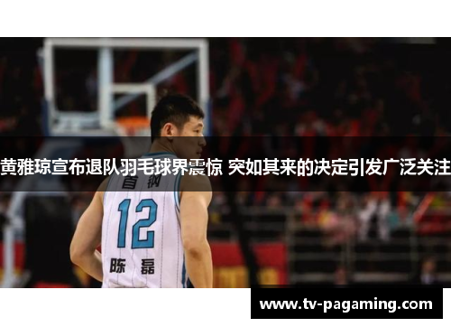 黄雅琼宣布退队羽毛球界震惊 突如其来的决定引发广泛关注