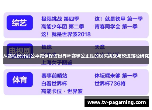 从赛程设计到公平竞争探讨世界杯赛事公正性的现实挑战与改进路径研究